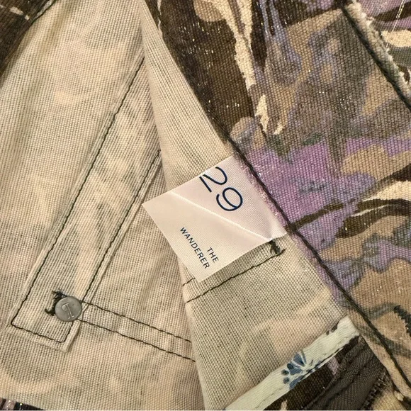 Anthropologie Pilcro The Wanderer Pants Jeans Metallic Gold Thread Design 29 - Picture 4 of 11